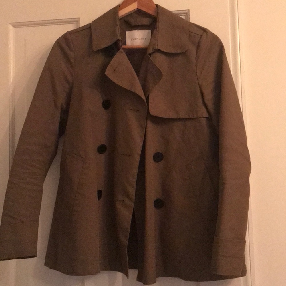 Everlane sage swing trench, xs